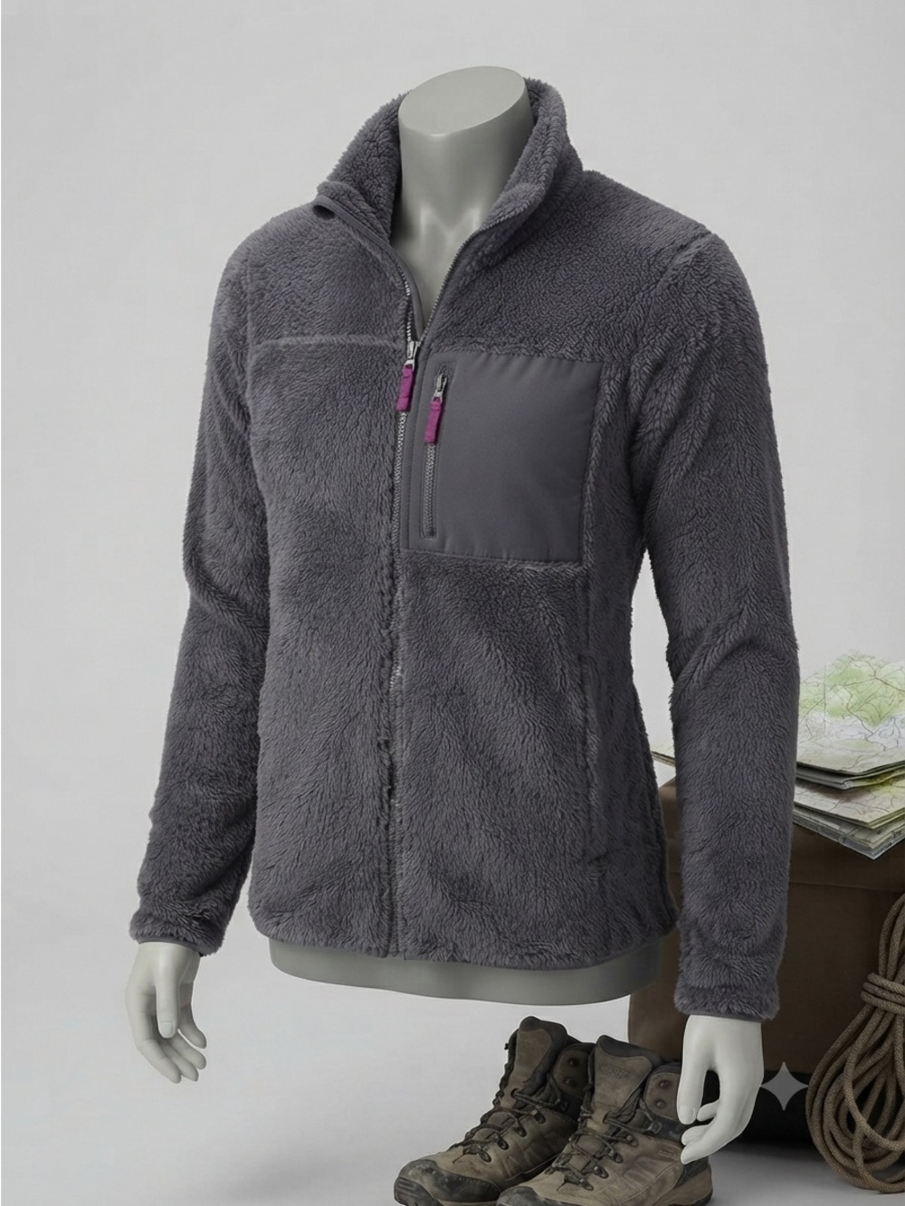 Slight Flaw Columbia Sportswear “Fireside” Full zip High-Pile fleece (sherpa)